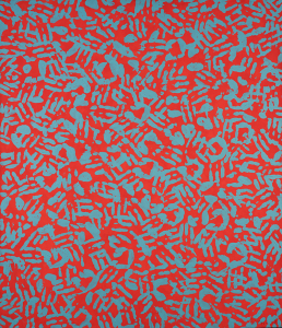 Fluorescent Red and Sky Blue, 2006