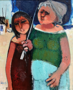 Mother with Daughter,1968