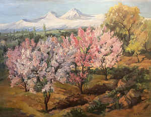 Blooming Peach Trees, 1954