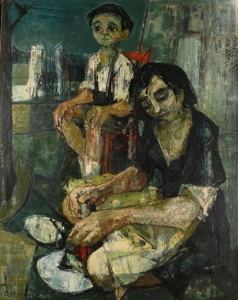 Mother with son, 1953