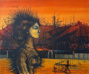 Woman at the Seaport, 1974