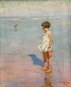 Little Girls on the Beach, ≈ 1920`s